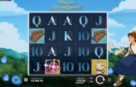 Skärmbild av Aiko and the Wind Spirit från Hacksaw Gaming