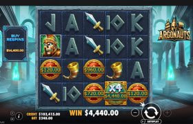 Screenshot from the New Argonauts Slot by Pragmatic Play