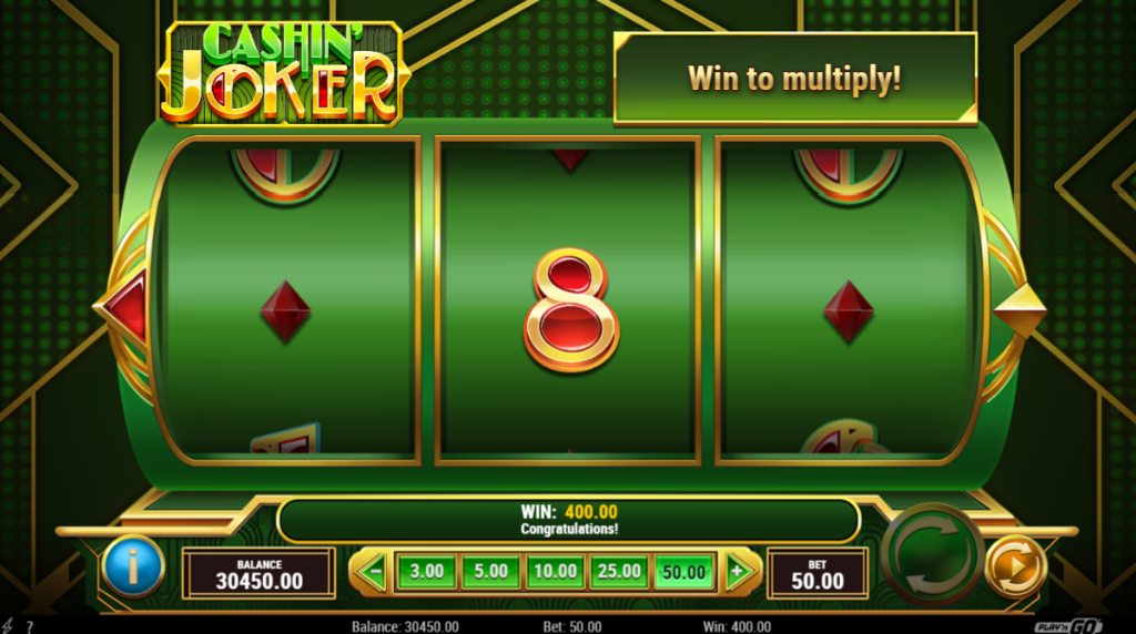 Screenshot of Play'n GO slot Cashin' Joker