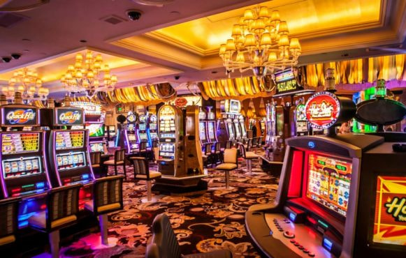 Many Slot Machines on a Casino Floor