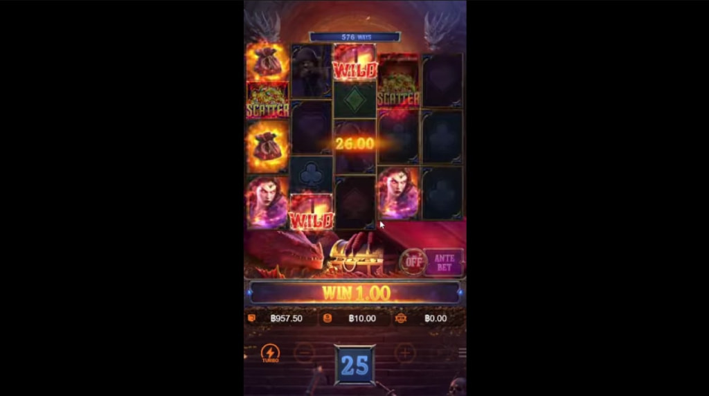 Screenshot from the New Dragon's Treasure Quest Slot by PG Soft