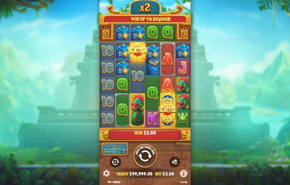 Screenshot from the New Fortune of Aztec Slot by Pragmatic Play