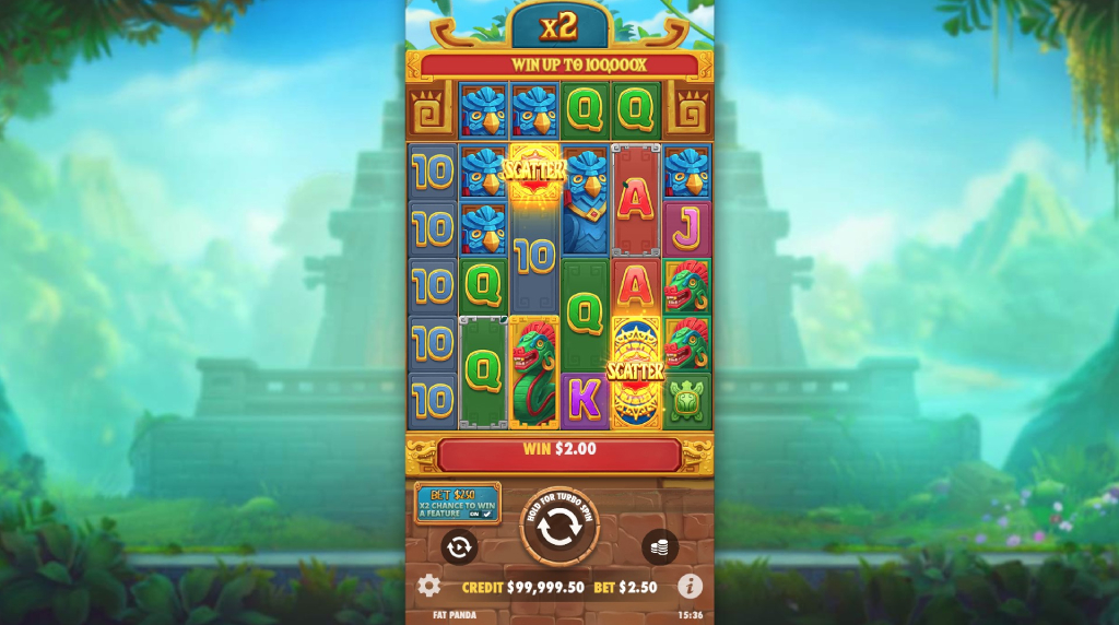 Screenshot from the New Fortune of Aztec Slot by Pragmatic Play