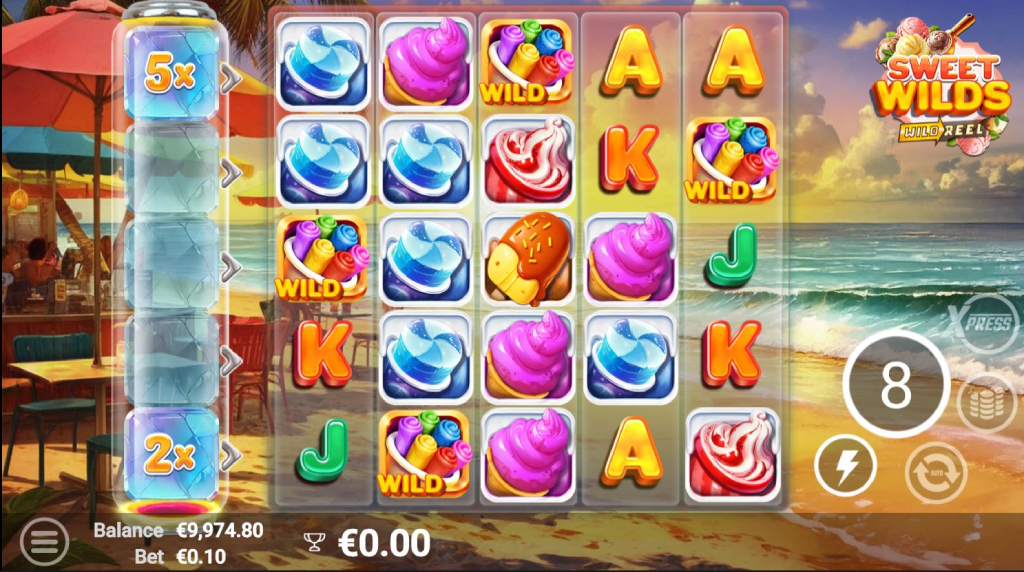 Screenshot of the Free Spins of Sweet Wilds