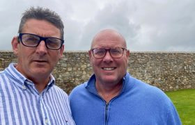 A Photo Nick Leeson with Our Author Roy Brindley