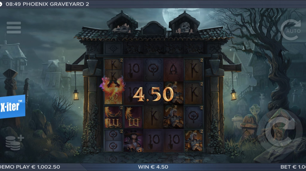 Screenshot from the New Phoenix Graveyard 2 Slot by ELK Studios