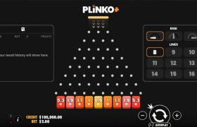 Screenshot from the New Plinko+ Game by Pragmatic Play
