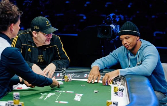Poker Players Phil Ivey and Phil Hellmuth
