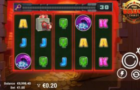 Screenshot from the New The Vault Chase Slot by Avatar UX