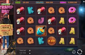 Screenshot from the New Tramp Day Trueways Slot by BGaming