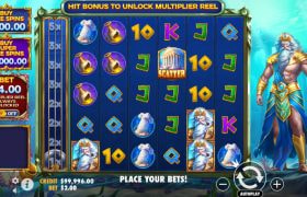 Screenshot from the New Waves of Poseidon Slot by Pragmatic Play