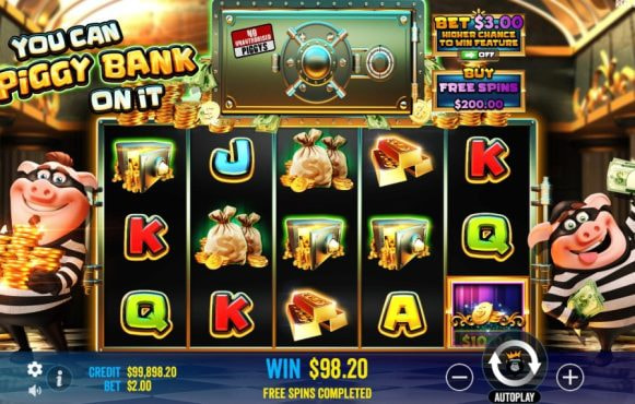 Skärmbild av nya You Can Piggy Bank on It från Pragmatic Play