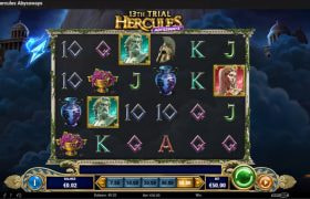 Screenshot from the New 13th Trial Hercules Abyssways Slot by Play'n GO