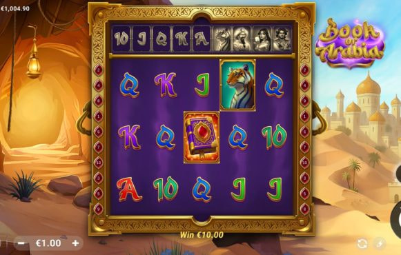 Screenshot from the New Book of Arabia Slot by Wicked Games