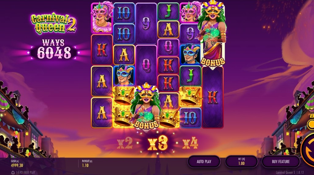 Screenshot from the New Carnival Queen 2 by Thunderkick Game