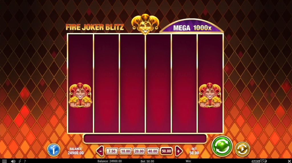 Screenshot from the New Fire Joker Blitz Slot by Play'n GO