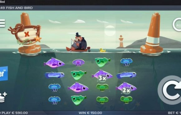Screenshot from the New Fish and Bird Slot by ELK Studios
