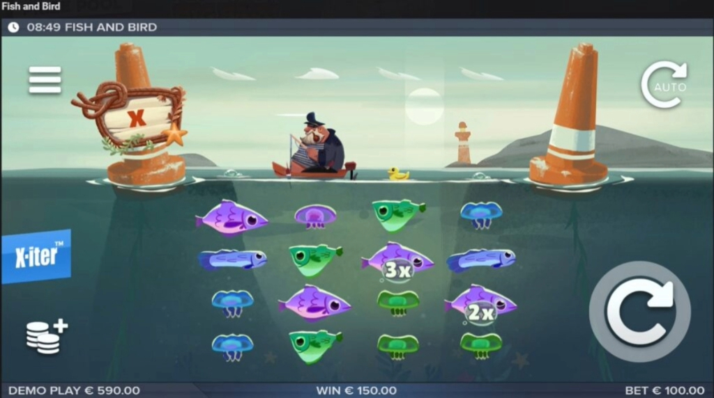 Screenshot from the New Fish and Bird Slot by ELK Studios