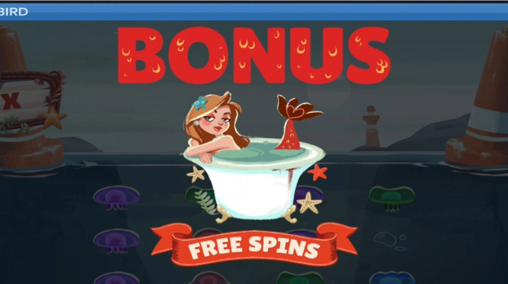 Screenshot of the Free Spins Game of Fish and Bird