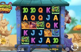 Skärmbild av det nya spelet Monsters Getaway från Popiplay