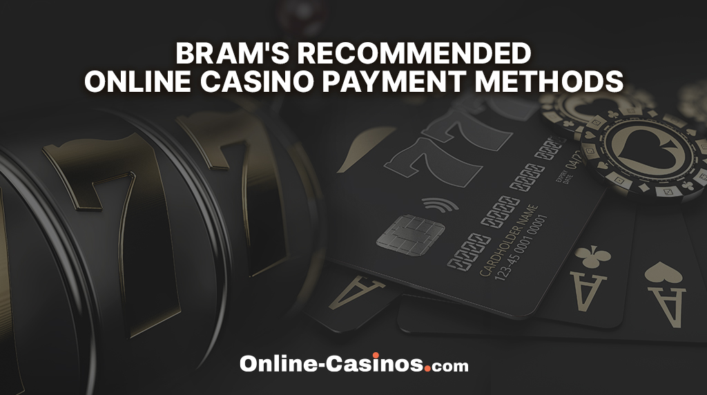 Slot Reels, Casino Chips, Playing Cards, and Bank Card, with the Online-Casinos.com Logo