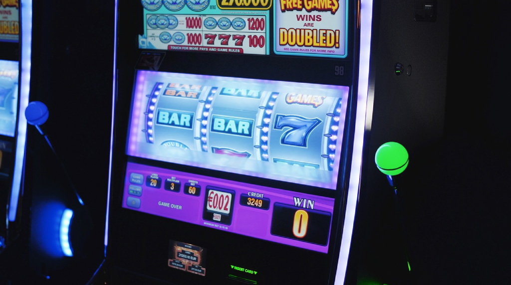 A Classic One-Arm Bandit Slot Machine