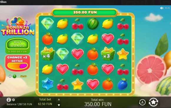 Screenshot from the New Bonanza Trillion Slot by BGaming