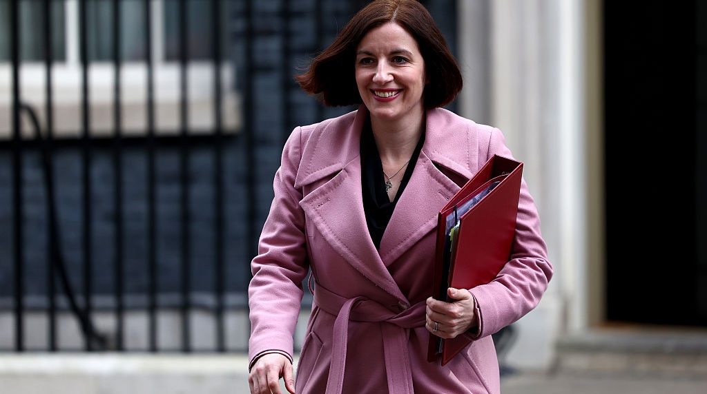Bridget Phillipson, Departs Downing Street After Attending a Weekly Cabinet Meeting