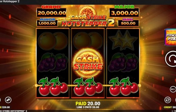 Screenshot from the New Cash Strike Hotstepper 2 Slot by Blueprint Gaming