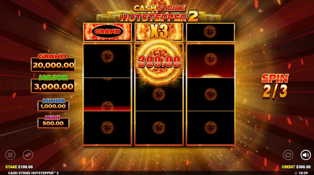 Screenshot of the Power Play of Cash Strike Hotstepper 2