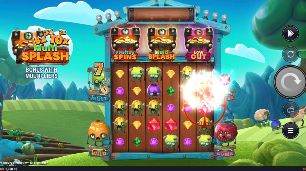 Screenshot of the Blast Feature of Fruitzy Frenzy Feverenzy