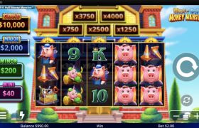 Skärmbild av Huff N Puff Money Mansion från Light&Wonder