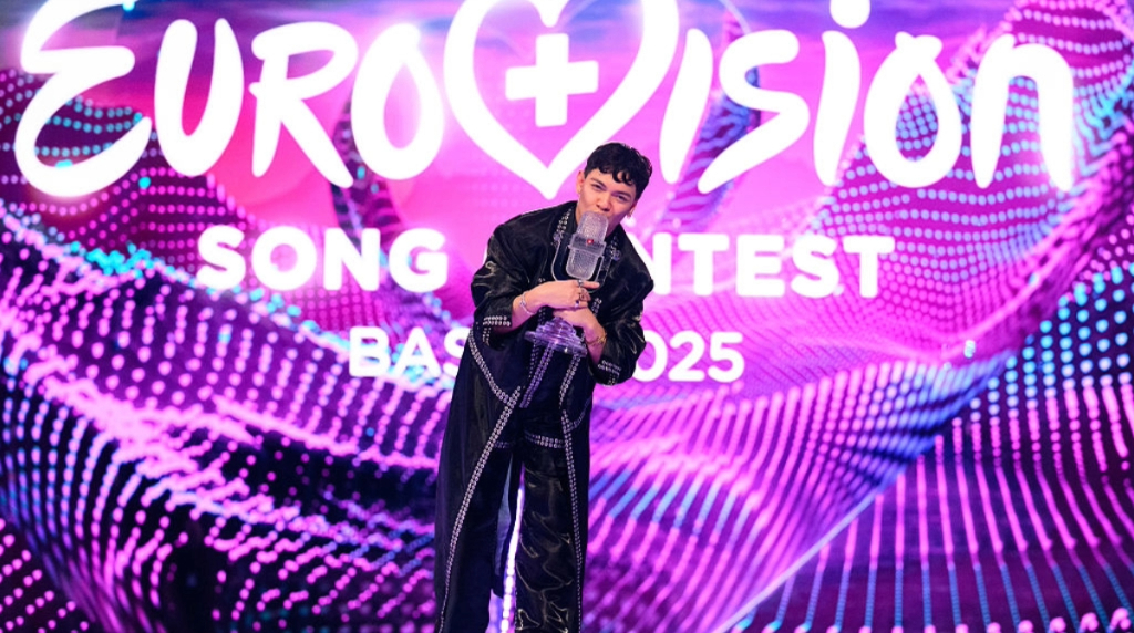 JJ, Representing Austria, Celebrates After Winning the 69th Eurovision Song Contest in 2024