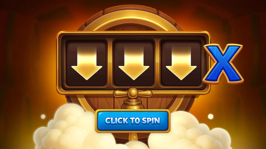 Screenshot of the bonus game of Lucky Lager X9990
