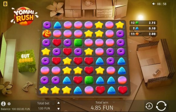 Screenshot from the New Yommi Rush by BGaming