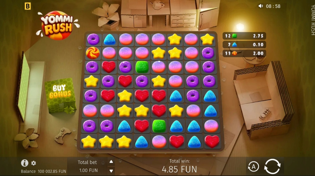 Screenshot from the New Yommi Rush by BGaming