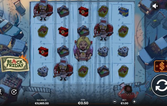 Screenshot from the New Black Friday Slot by Shady Lady