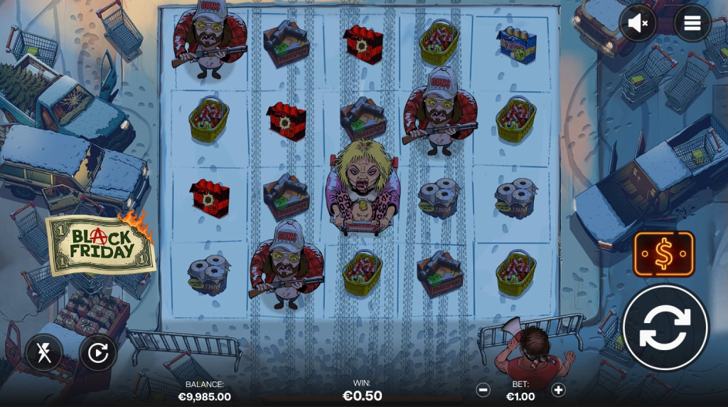 Screenshot from the New Black Friday Slot by Shady Lady
