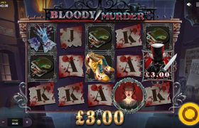 Screenshot from the New Bloody Murder Slot by Red Tiger
