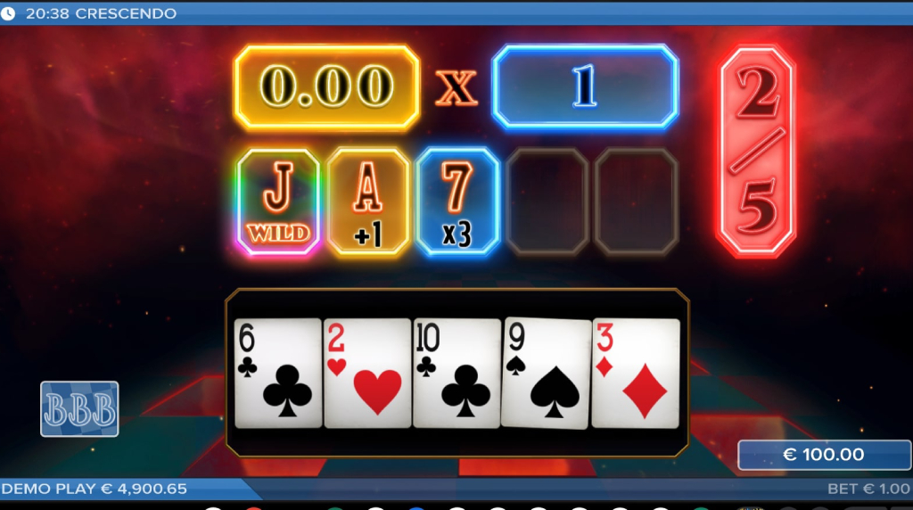Screenshot from the Bonus Game of Crescendo