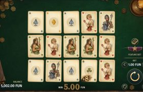 Screenshot from the New Deck of Scurra Slot by Print Studios