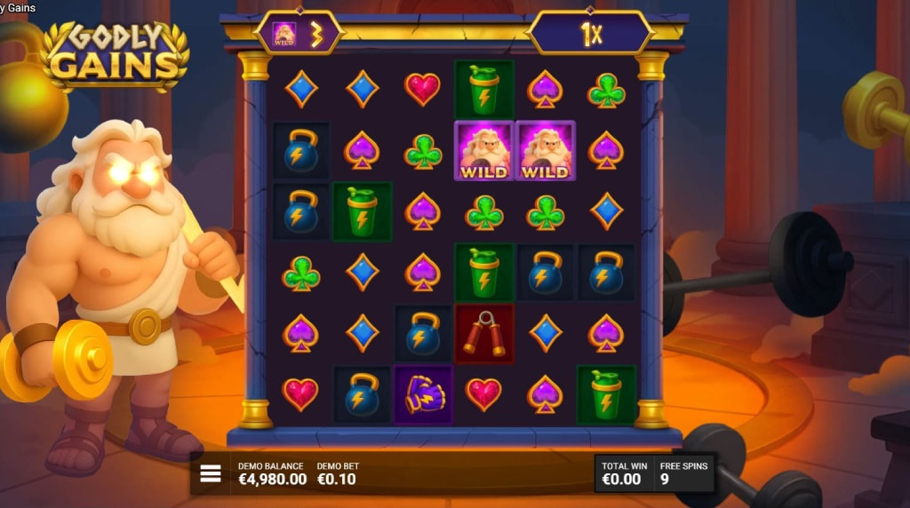 Screenshot from the Divine Drills of Godly Gains