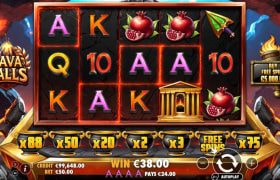 Screenshot from the New Lava Balls Slot by Pragmatic Play