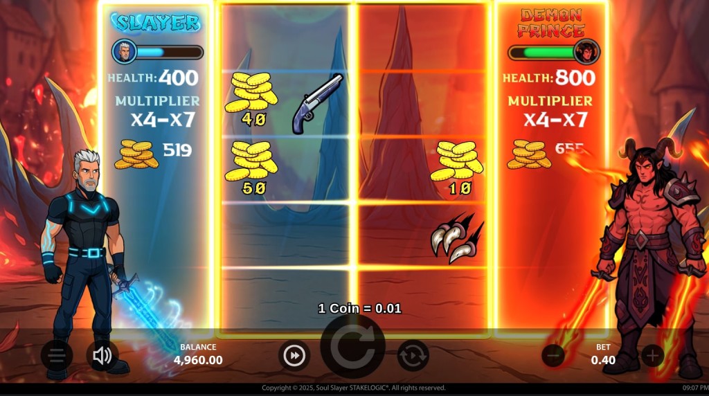 Screenshot from the Combat Feature of Soul Slayer