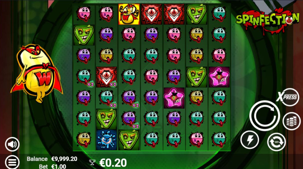 Skärmbild av det nya spelet Spinfection från AvatarUX