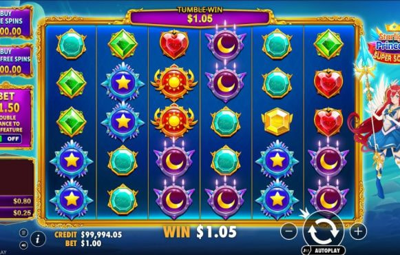 Screenshot from the new Starlight Princess Super Scatter slot by Pragmatic Play