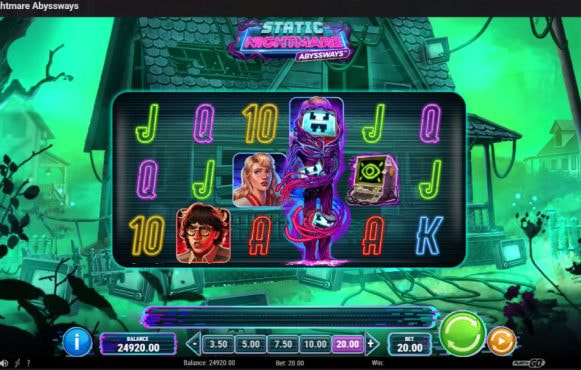 Screenshot from the New Static Nightmare Abyssways Slot by Play'n GO