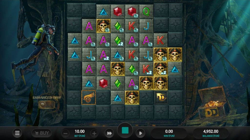 Screenshot from the New Treasure Tumble Slot by Relax Gaming