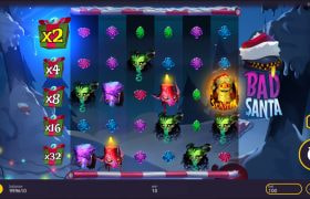 Screenshot from the New Bad Santa Slot by Peter & Sons