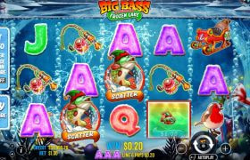 Screenshot from the New Big Bass Christmas Frozen Lake Slot by Pragmatic Play